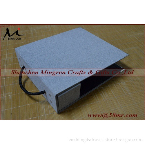 Hot Design Fabric Linen Velvet DIY Self Mount Swatch Sample Book Cover with Screw Binding